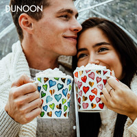 DUNOON 丹侬 英国DUNOON丹侬情侣杯子一对 骨瓷马克杯创意爱心水杯陶瓷咖啡杯