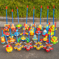 琪趣 儿童学步手推飞机玩具推推乐1-2岁3岁学步车单杆响铃推车婴儿玩具