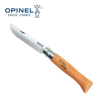 OPINEL 法国刀碳钢折叠刀2-12号 家用野外户外水果高硬刀 8号碳钢