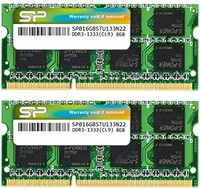 Silicon Power 广颖电通 笔记本PC内存 204Pin SO-DIMM DDR3-1333 PC3-10600SP016GBSTU133N22 DDR3 8GB×2