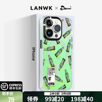 LANWK苹果14promax抗菌磁吸手机壳iPhone14pro镜头全包ins风硬壳硅胶 波普-可乐 iPhone14 Pro Max