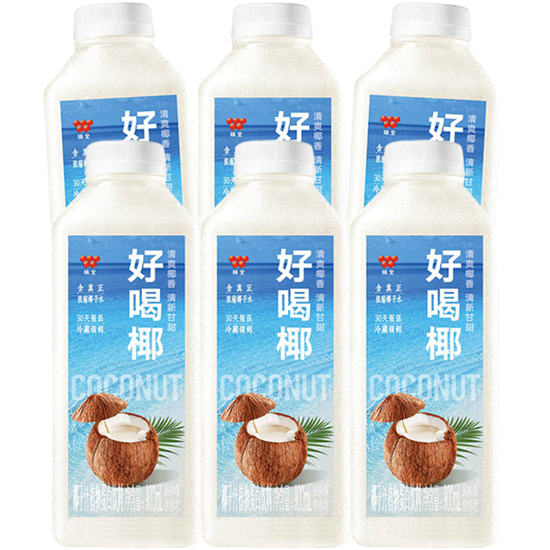 WEICHUAN 味全 椰子汁植物蛋白饮料 900ml*6瓶