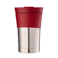 SOG索格 330ml不锈钢窄口便携随行咖啡杯直饮水杯隔热防烫杯子 中国红330ml