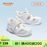 Ginoble 基诺浦 夏季凉鞋23年新款8-18个月宝宝学步儿童机能鞋男女软底学步鞋2078