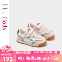 ELLE kids 童鞋儿童春季运动鞋网布透气男女童舒适休闲鞋 EFF18121-7 粉色