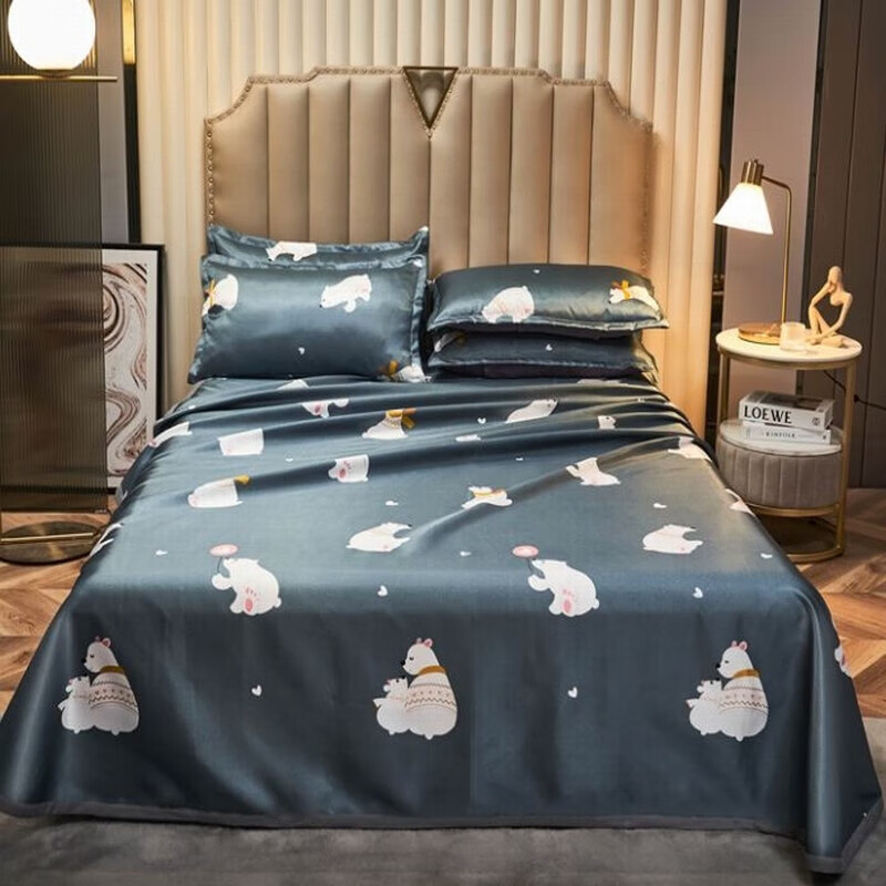  克努帛  可水洗床单式冰丝席三件套 230*250cm