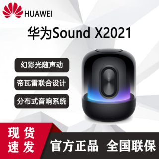 华为 Sound X2021款智能音箱幻彩光随声动 帝瓦雷8单元三分