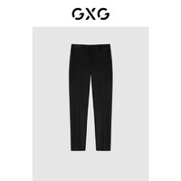 GXG男装 商场同款休闲黑色简约西裤21年秋季新品 黑色 185/XXL