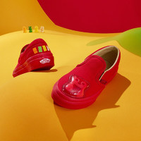 VANS范斯童鞋官方 Haribo联名Slip-On紫红舒适一脚蹬中大童帆布鞋 紫红色 27 实测内长16.5cm