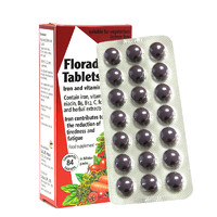 Floradix 莎露斯铁维生素元素德国 女性孕妇营养品片剂 补铁营养片84粒 / 2盒