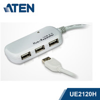 ATEN 宏正4端口USB2.0长距离Hub集线器 usb分线器一拖四 UE2120H工业级
