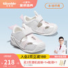 Ginoble 基諾浦 學步鞋嬰兒涼鞋8-18個月涼鞋男女童機能鞋軟底 白色/天使翼粉