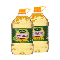 Vday 唯典 进口高亚油酸葵花籽油一级食用油葵花油5L*2桶
