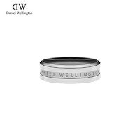 Daniel Wellington dw戒指指情侣对戒一对男女素圈银色指环丹尼尔惠灵顿 Steel Singl