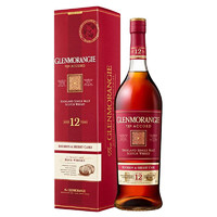 GLENMORANGIE 格兰杰 12年 单一麦芽 苏格兰威士忌 43%vol 1L 礼盒装