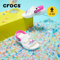 crocs卡骆驰2023新品经典儿童装饰轻便耐磨凉鞋207803 白色-100 24(140mm)