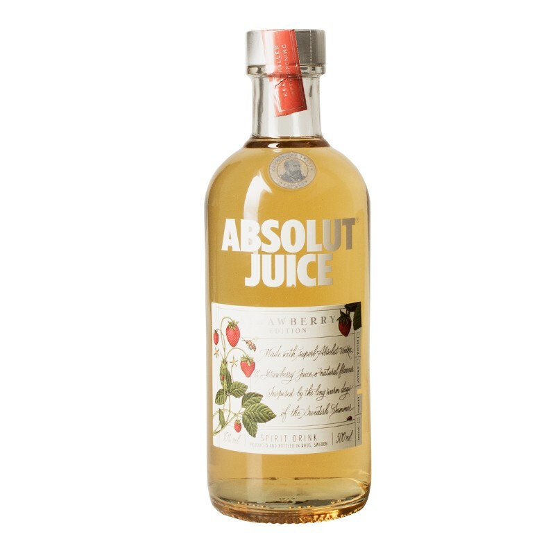 洋酒绝对伏特加（Absolut Vodka） JUICE草莓味 500ml