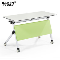 94027 培训桌会议桌可移动折叠条桌员工办公桌课桌1.2米