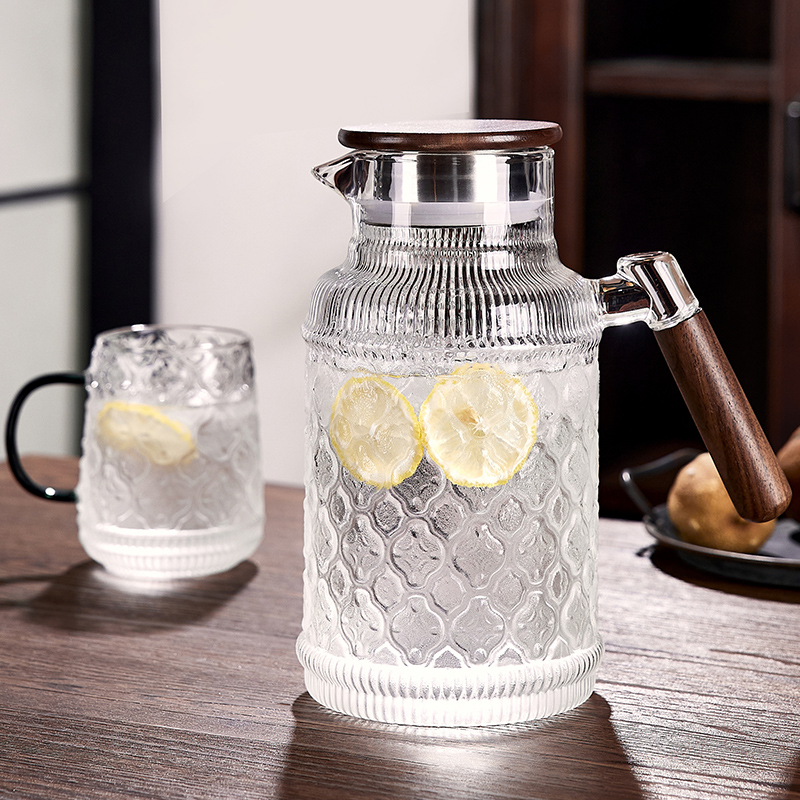 玻璃冷水壶凉水壶家用耐高温凉白开水杯子防爆大容量装水茶壶套装