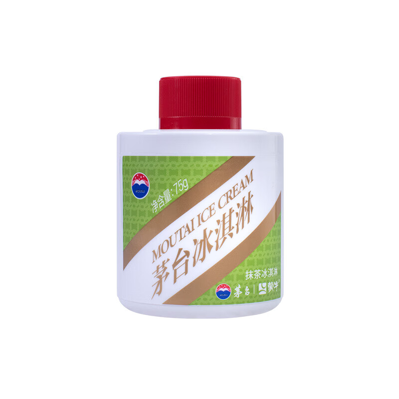 MOUTAI 茅台 冰淇淋网红雪糕冰激凌新口味抹茶口味75g/杯