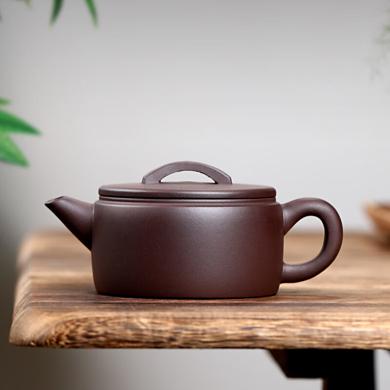 jiyang 吉羊 宜兴紫砂壶纯手工茶壶功夫茶具套装泡茶壶 原矿紫泥剑流汉瓦190ml