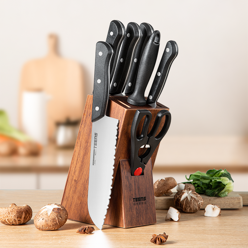 刀具套装组合全套厨具水果刀家用菜刀菜板二合一厨房用品专用套刀