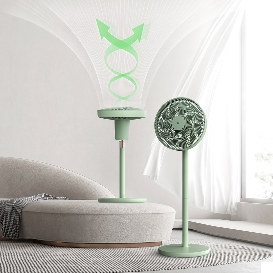 广域送风|云米直流变频落地扇3 接入米家 绿色