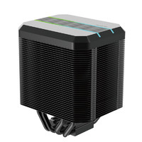 ALSEYE 奧斯艾（ALSEYE）風冷cpu散熱器 M90-B 電腦組件 4熱管雙塔式雙平臺扣具 低躁音風扇ARGB 黑色