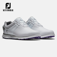 FOOTJOY 高尔夫球鞋女士FJ Pro\/SL真皮无钉款golf旋钮款boa款运动鞋防泼水防滑 白-98137[旋钮BOA] 5=35码