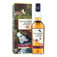 尊尼获加 泰斯卡（Talisker）苏格兰单一麦芽威士忌 英国进口洋酒 18年 700ml