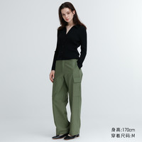 UNIQLO 優衣庫 女裝寬腿直筒工裝褲 461643