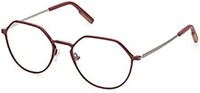 杰尼亚 EZ5180 - 067 眼镜框架钛 53 毫米, 哑光红, 53mm