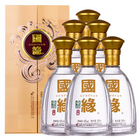 今世缘 国缘对开 42%vol 柔雅型白酒 500ml*6瓶 整箱装