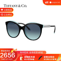Tiffany&Co. TIFFANY & CO.蒂芙尼女款复古猫眼形太阳镜眼镜墨镜0TF4175BF 蓝色渐变色 82859S