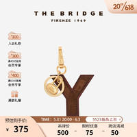 THE BRIDGE/桥牌 手工牛皮钥匙男女挂件收纳摆件钥匙圈 Y字母