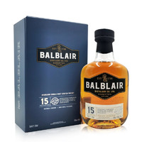 Balblair 巴布莱尔 苏格兰15年单一麦芽威士忌 高地产区 英国原瓶进口洋酒700ml