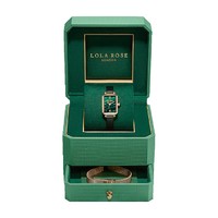 LOLA ROSE Austen系列 小綠表+原裝鋼帶禮盒裝 LR2136 日本進口石英機芯