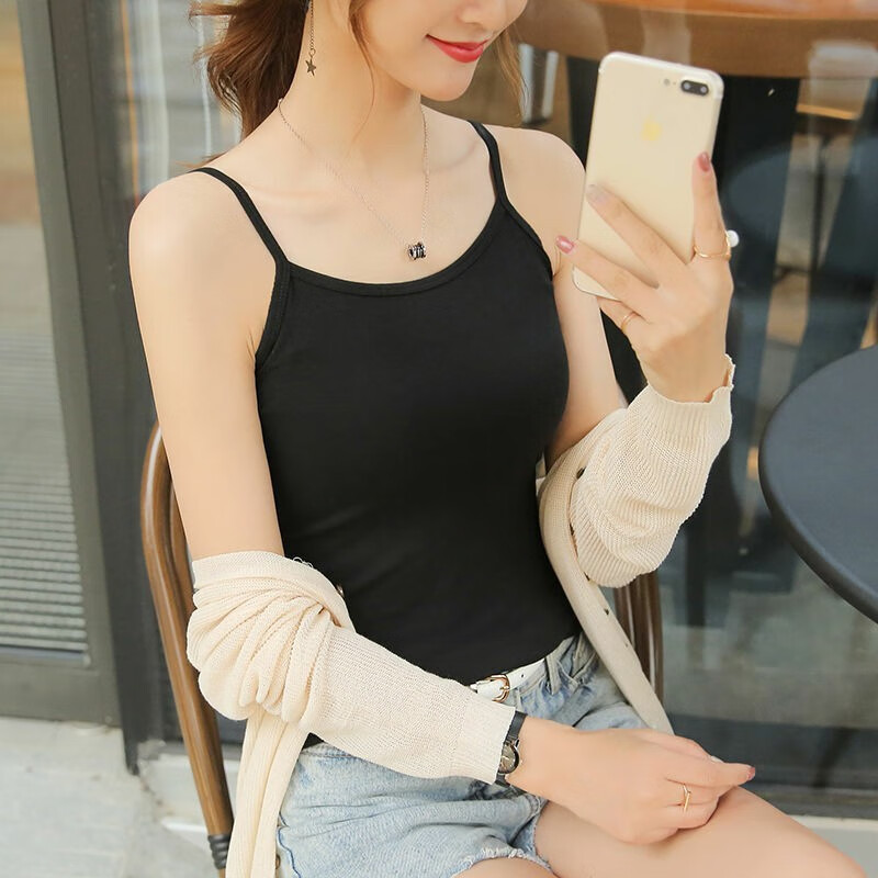 BONAS 宝娜斯 女士纯色吊带背心