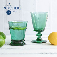 法国LA ROCHERE彩色蜜蜂杯 南法复古绿色玻璃水杯红酒高脚杯礼盒