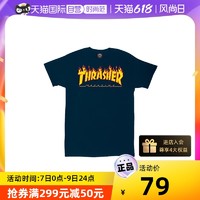 THRASHER 火焰男士潮滑板短袖T恤休闲时尚运动311019 TMGJ