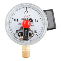 红旗 电接点压力表YX-100 径向上下限报警水压油压气压液压自动控制压力表0-1.6Mpa