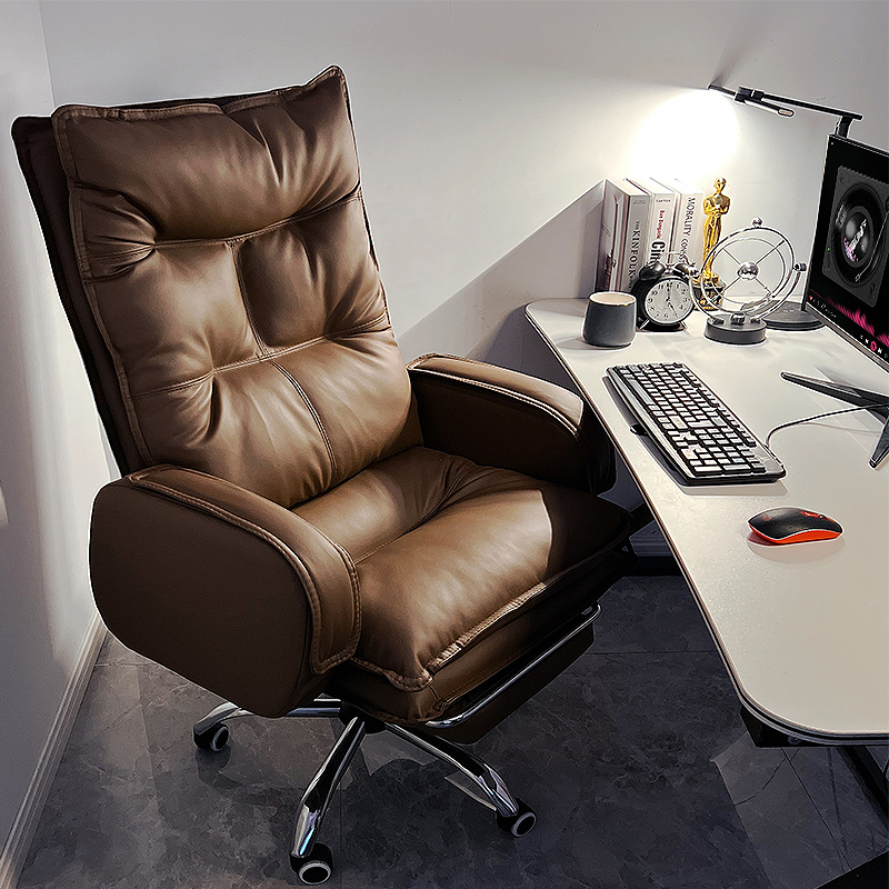 老板椅家用办公电脑椅舒适久坐办公室椅子商务沙发椅书房座椅可躺