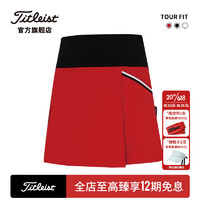 Titleist泰特利斯高尔夫服装女士短裤23夏季TOUR FIT女装高弹百褶裙裤 红色 S