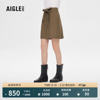 AIGLE 艾高 2023年夏季新品AIS23WBOT008女士户外休闲经典短裤裤装 卡布棕 AH826 40(170/80A)