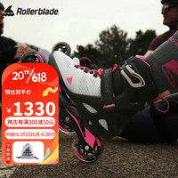 Rollerblade轮滑鞋成人溜冰鞋刷街休闲透气健身旱冰进口macroblade系列 80W灰红-女 37/男41