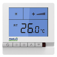 HAILIN海林中央空调控制器温控器风机盘管温度控制液晶开关面板 HL108FCV2-RL四管制背光遥控另购