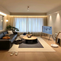 紫菡 中式简约极简棋盘格地毯客厅现代简约高级沙发卧室侘寂风素色地垫