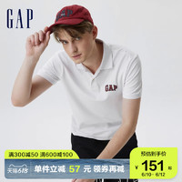 Gap 盖璞 男装夏季2023新款LOGO通勤商务休闲短袖POLO衫715819时尚上衣