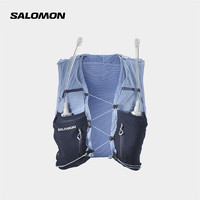 萨洛蒙（Salomon）男女款 运动户外登山越野跑步水袋包 ADV SKIN 5W WITH FLASKS 英式庄园蓝 C20119 L