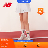 NEW BALANCE23年夏季女款运动跑步休闲半身裙裤 5VD24282-WT XL